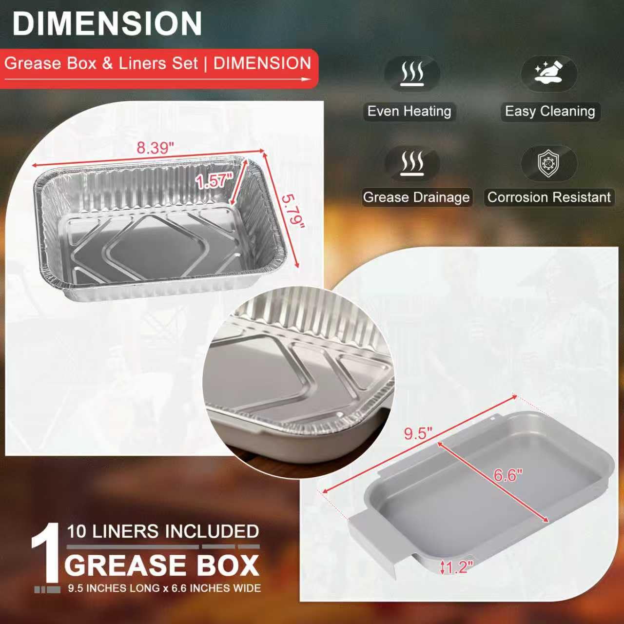 WEBROIL forro de aluminio primer plano que muestra textura y grosor seguro para alimentos