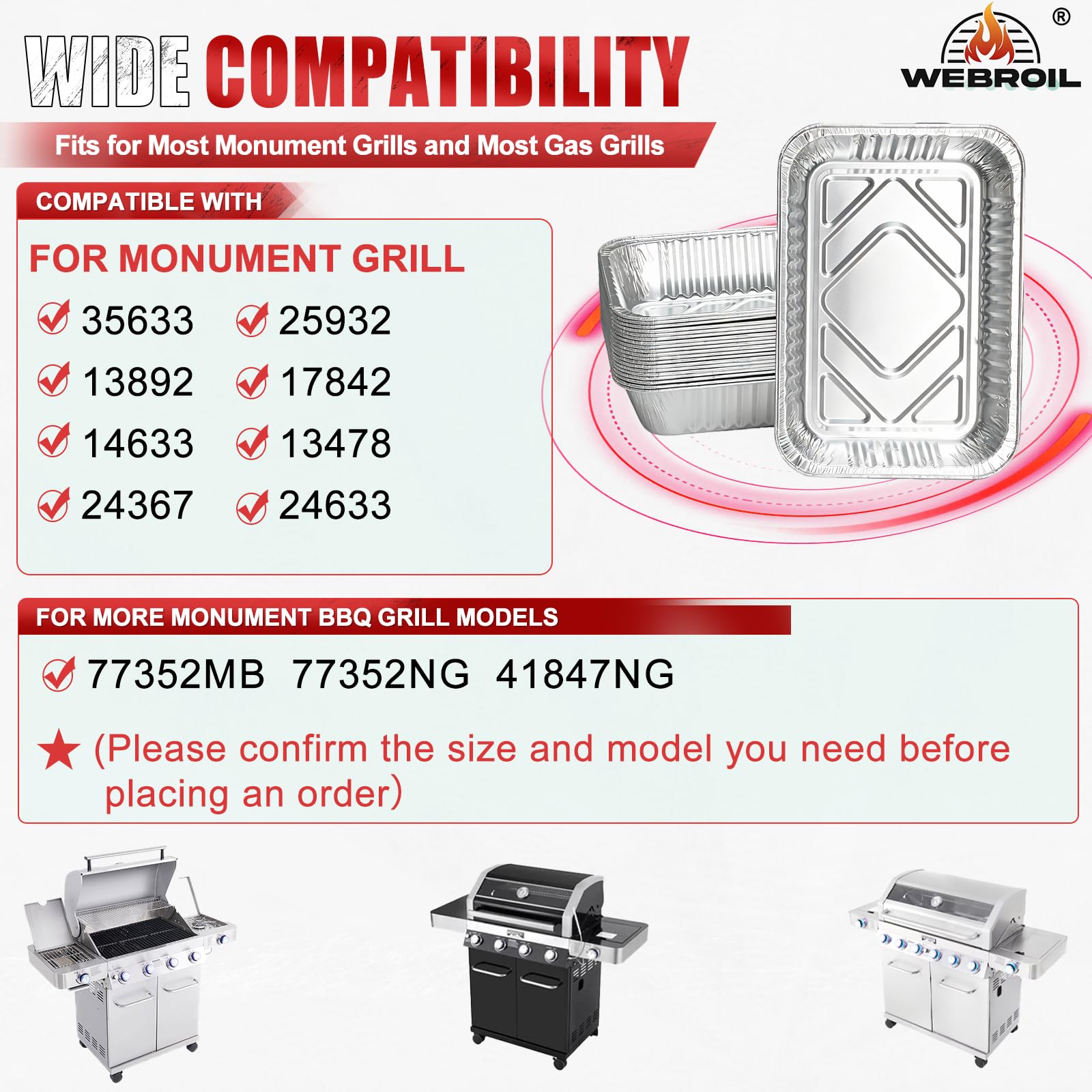 WEBROIL textura de aluminio resistente, durabilidad comprobada
