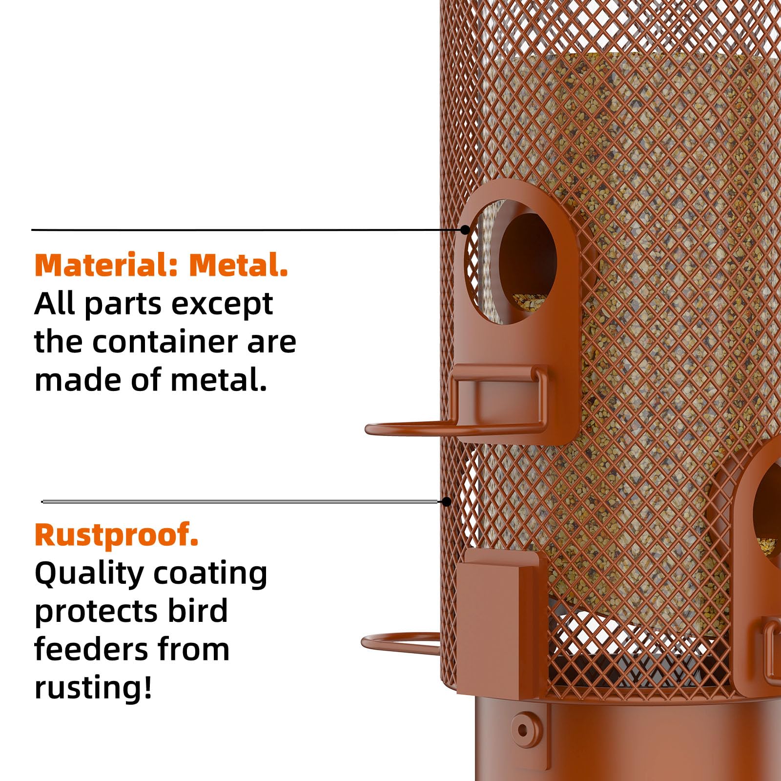 WeeFeetc cuatro puertos de alimentación para varias aves simultáneamente