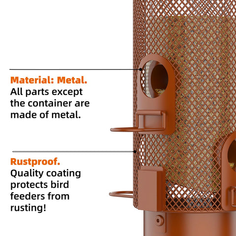 WeeFeetc cuatro puertos de alimentación para varias aves simultáneamente