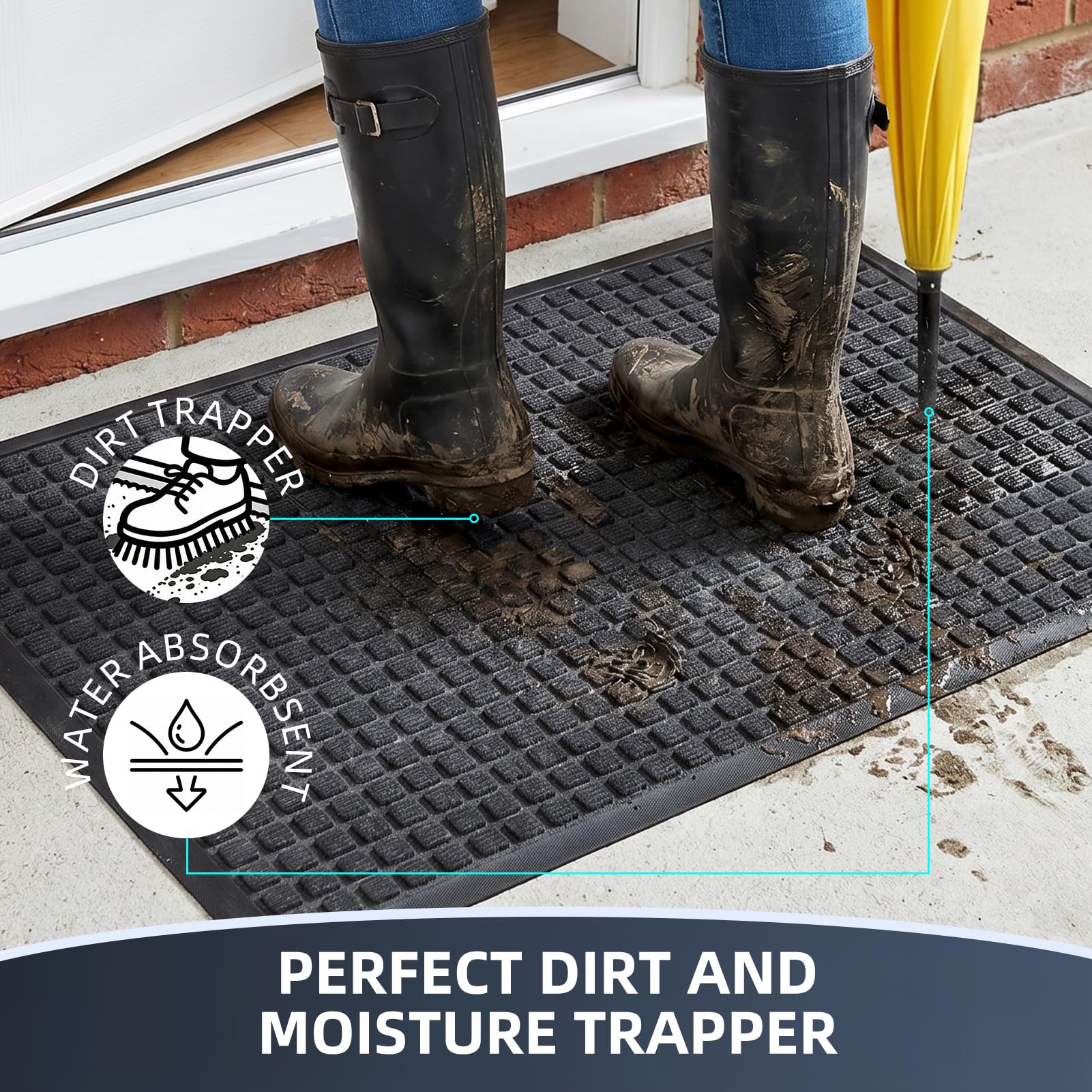 WELDUN borde biselado con represa que retiene agua