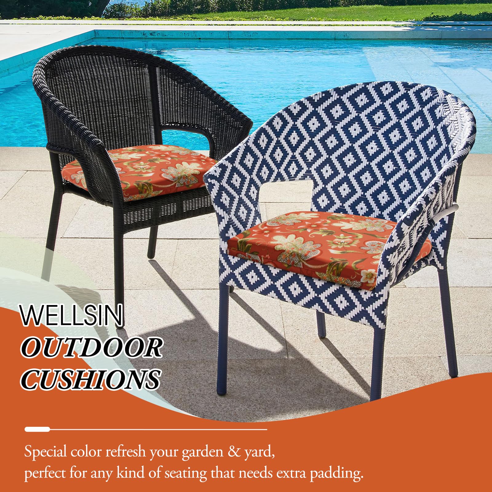 Wellsin ambiente de terraza con cojines para inspirar decoración y estilo