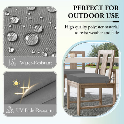 Wellsin cojín colocado en silla de jardín, asiento más confortable