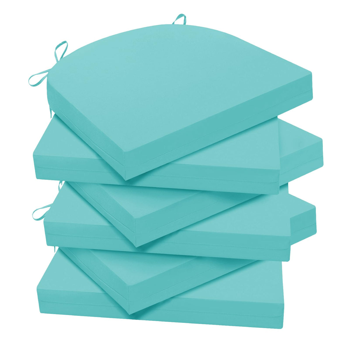 Wellsin vista frontal pack de 6 cojines cómodos y resistentes