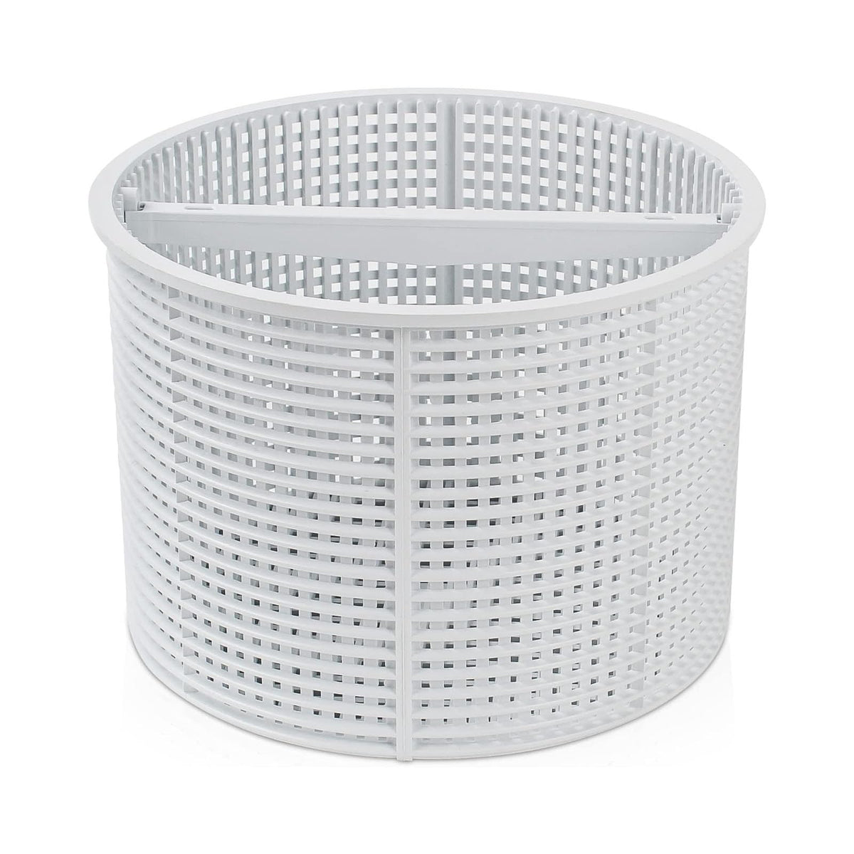 WENPENG cesta skimmer frontal mostrando forma y encaje, facilita reemplazo