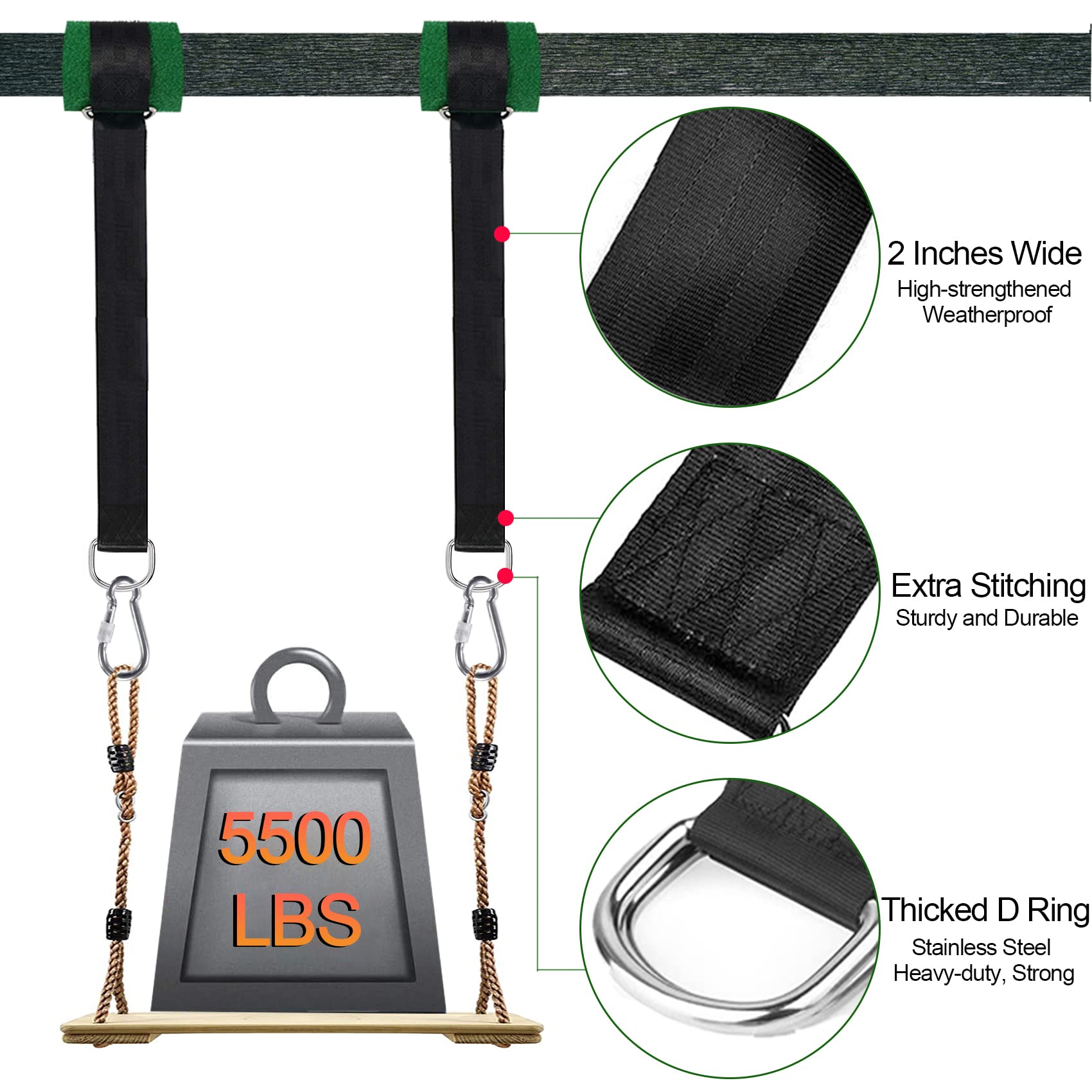 Werflyto detalle del tejido de nylon resistente que ofrece durabilidad y soporte