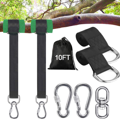 Werflyto frontal del paquete mostrando correas 10FT y accesorios, seguridad inmediata
