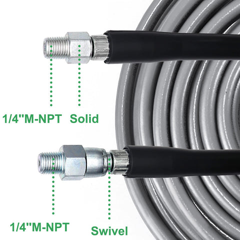 West Bay adaptador M22 a 1/4" NPT montado en hidrolavadora para compatibilidad
