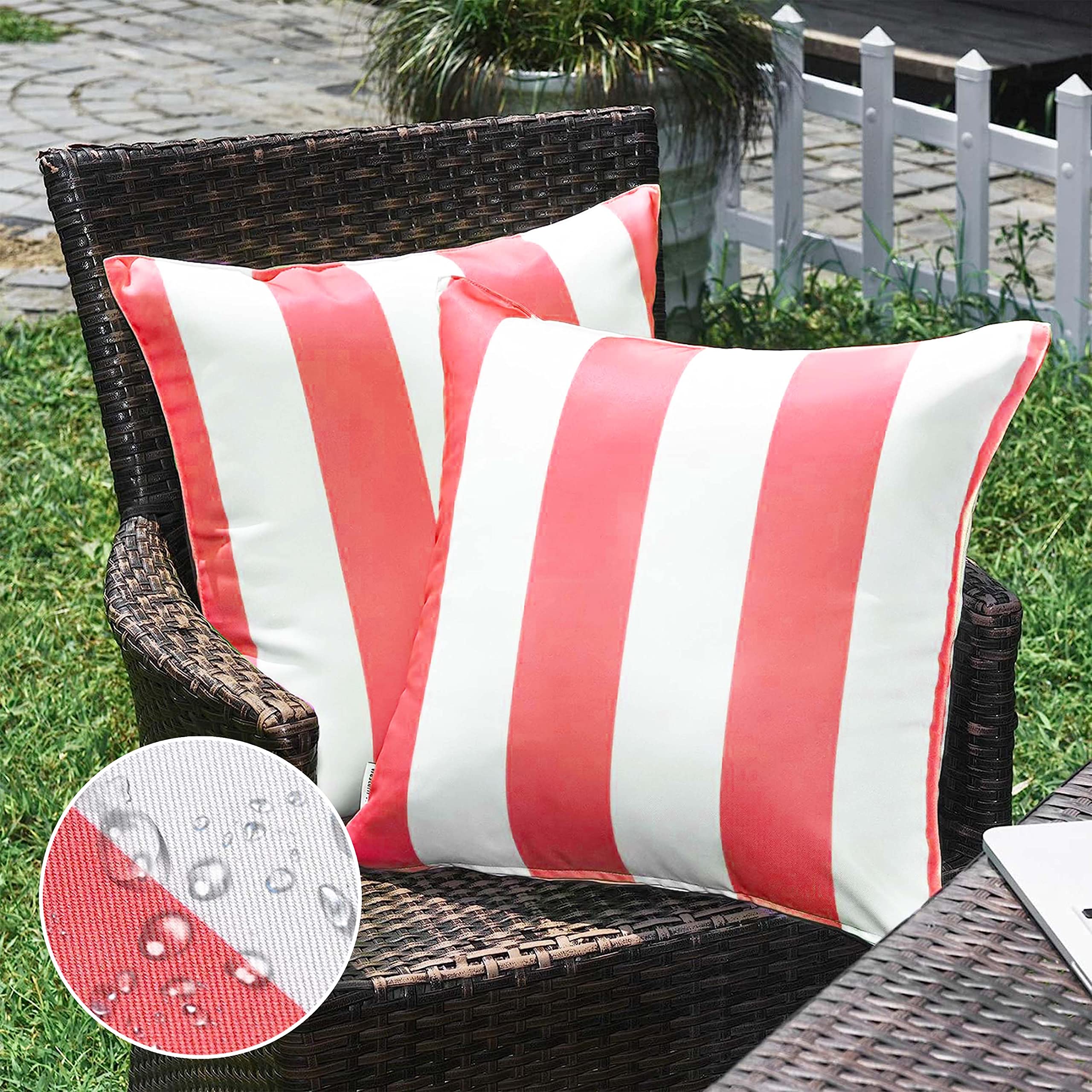 WESTERN HOME WH vista frontal de fundas rayadas 12x20 mejora estética