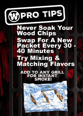 Western pecan en parrilla generando humo para sabor profundo