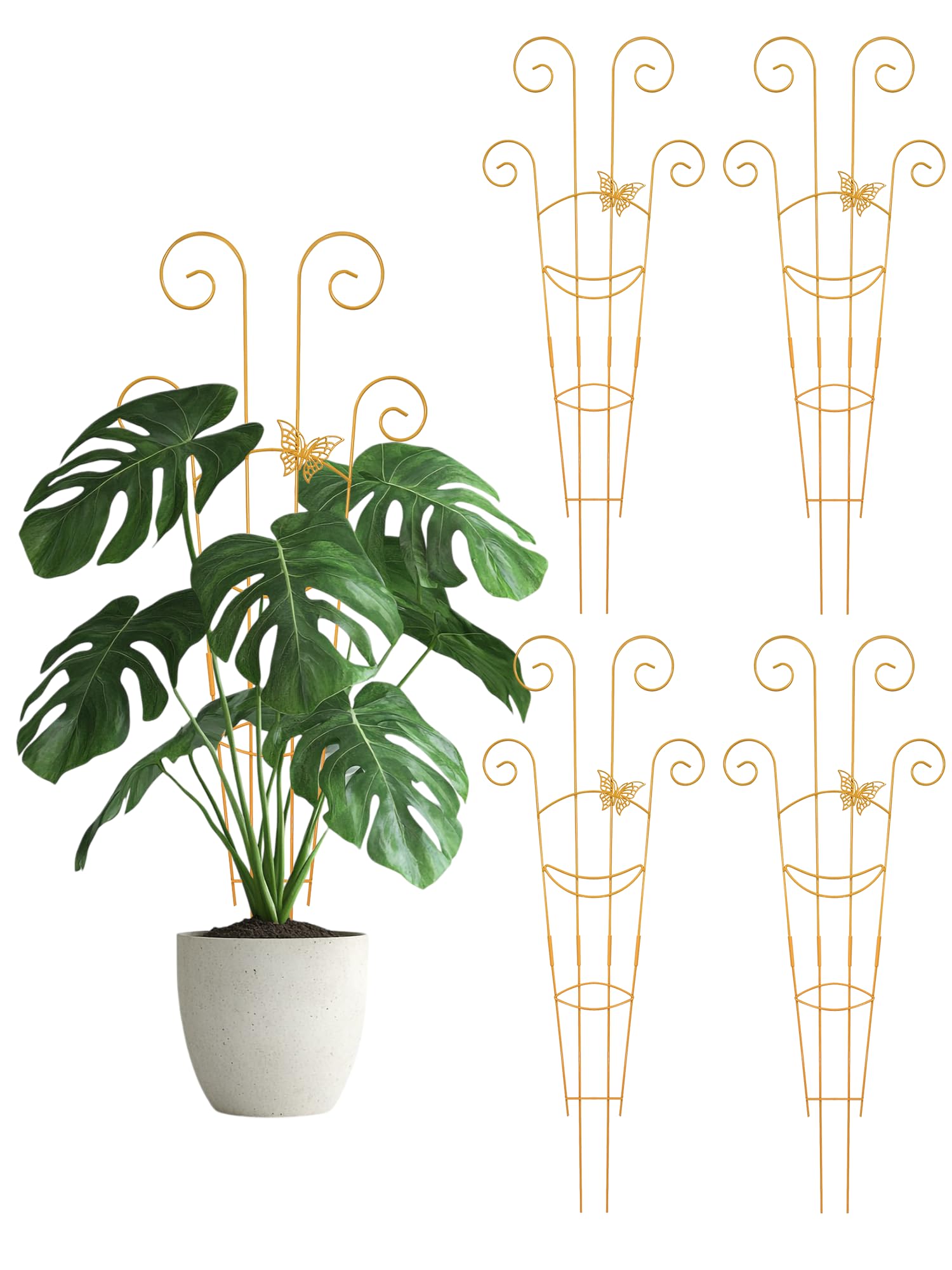 Whtawtaw trellis mariposa frontal mostrando diseño y soporte decorativo
