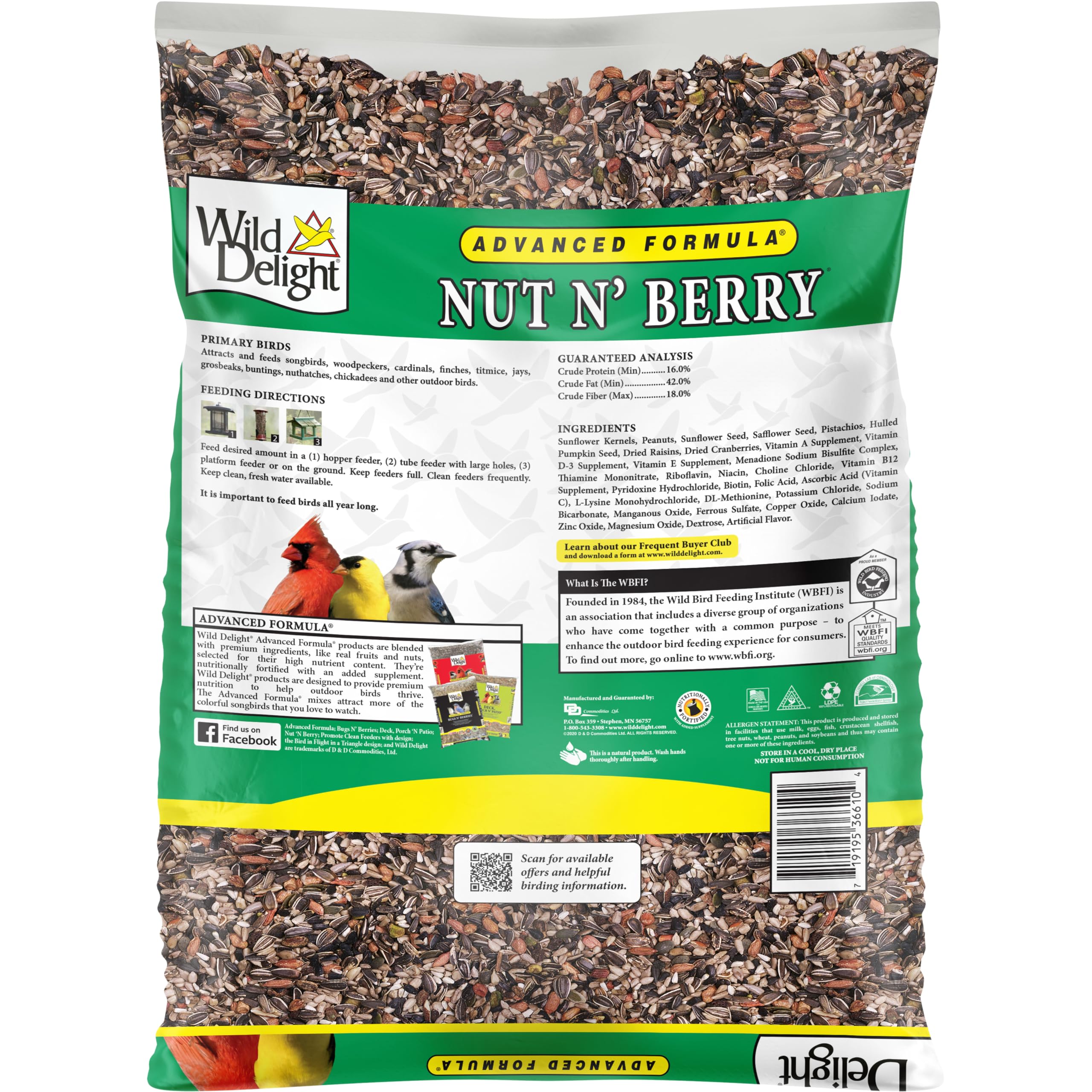 Wild Delight cacahuates y pistachos detalle proteína y atractivo