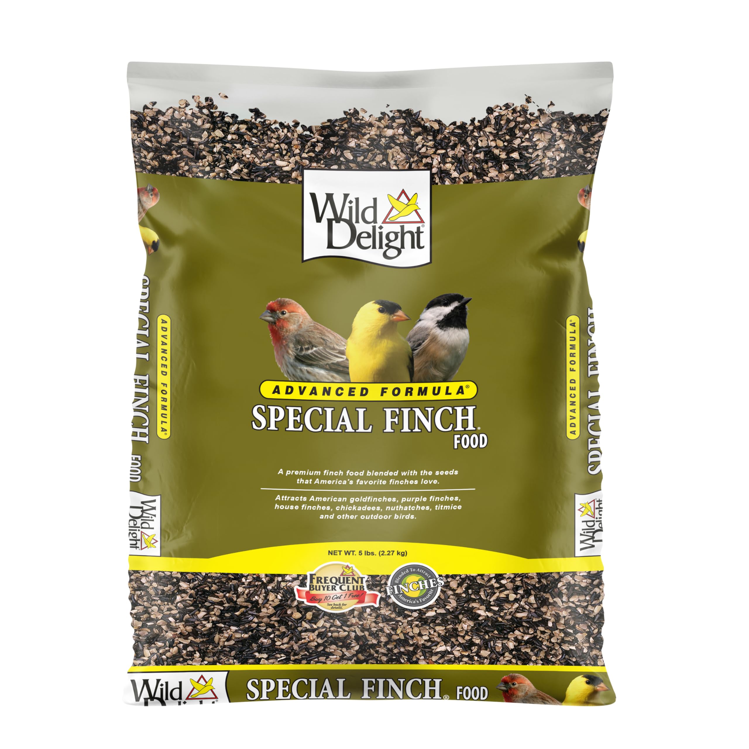 Wild Delight primer plano de nyjer de calidad que atrae pinzones fácilmente