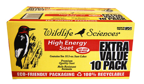 Wildlife Sciences pastilla frontal mostrando empaque reciclable y tamaño práctico
