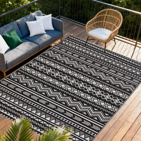 WILDROOTS alfombra frontal 9x12 ft mostrando diseño rayas verticales y estilo duradero
