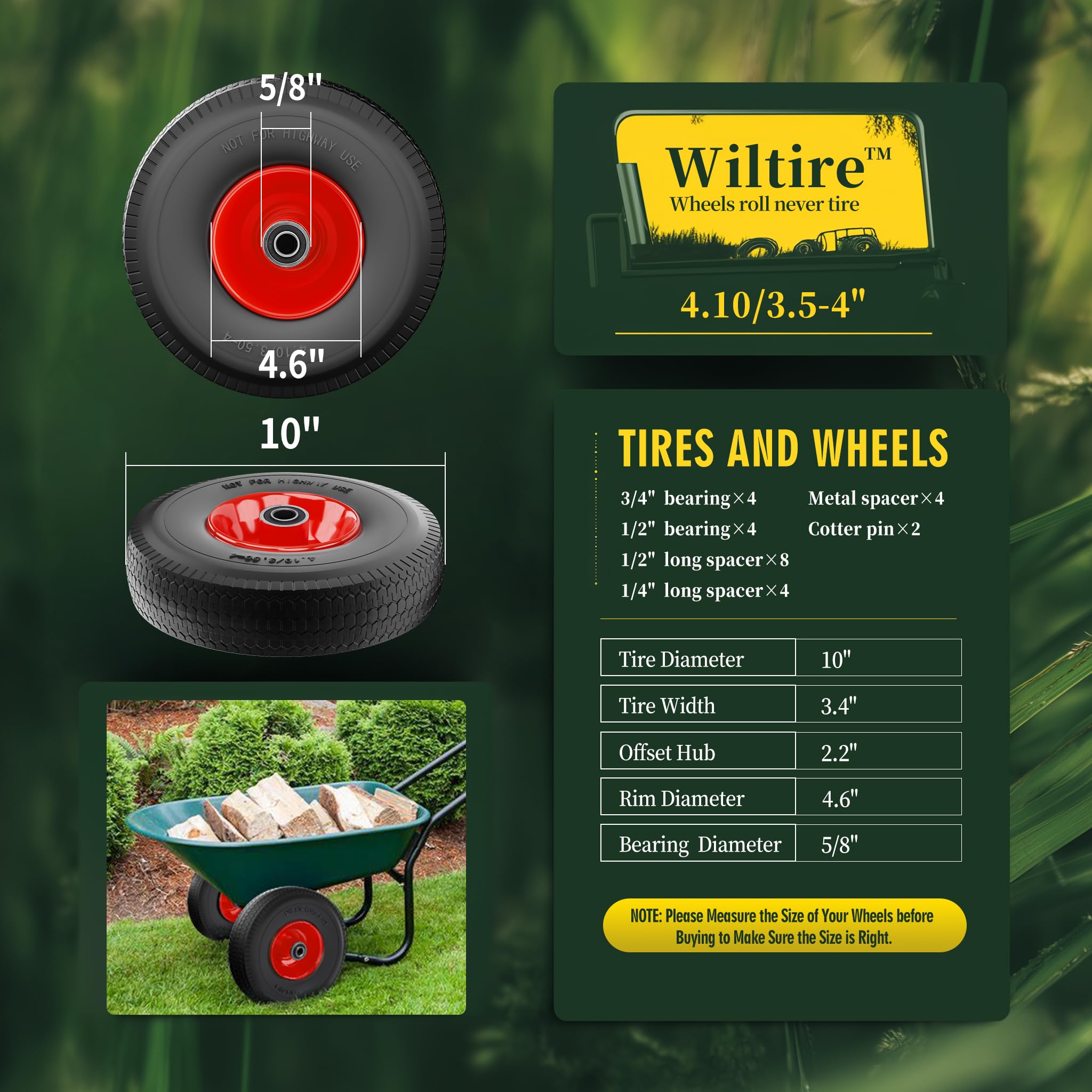 Wiltire detalle de la banda de rodadura serrada para mejor tracción
