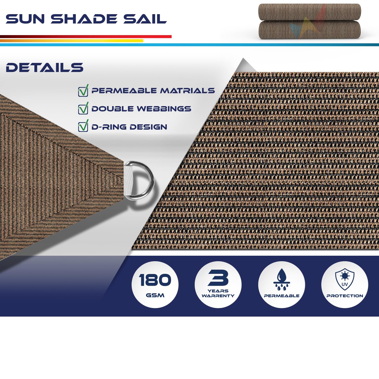 Windscreen4less textura del tejido 180 GSM que ofrece durabilidad