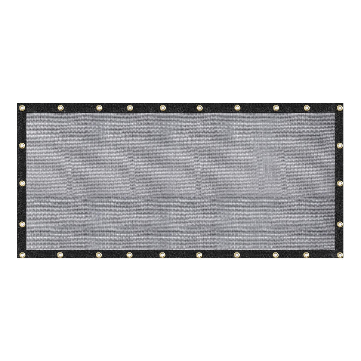 WindscreenSupplyCo lona frontal 8x16 ft mostrando cobertura y sombreado eficaz