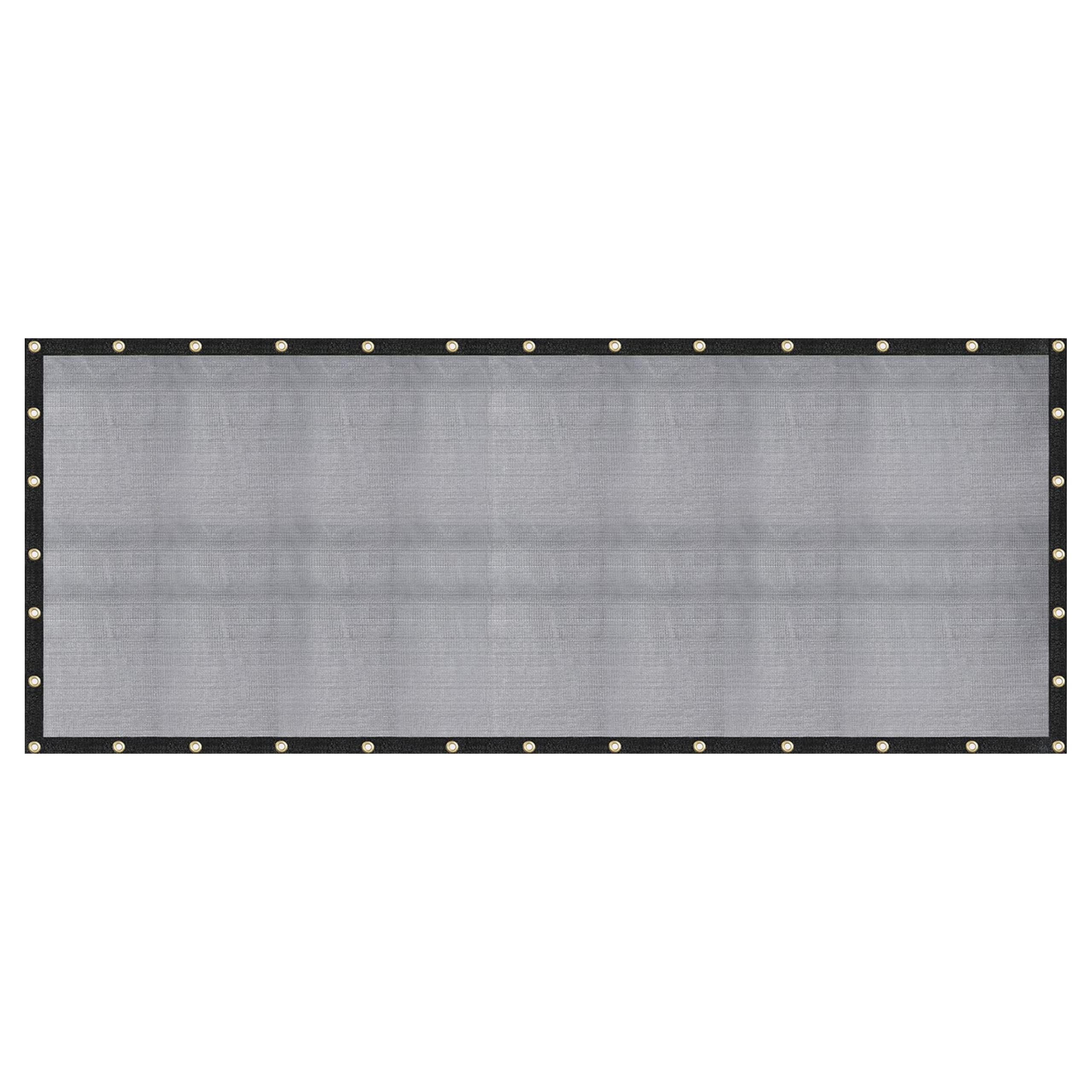WindscreenSupplyCo malla frontal 12x20 mostrando cobertura y sombra