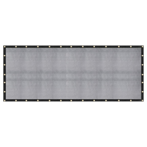 WindscreenSupplyCo malla frontal 12x20 mostrando cobertura y sombra