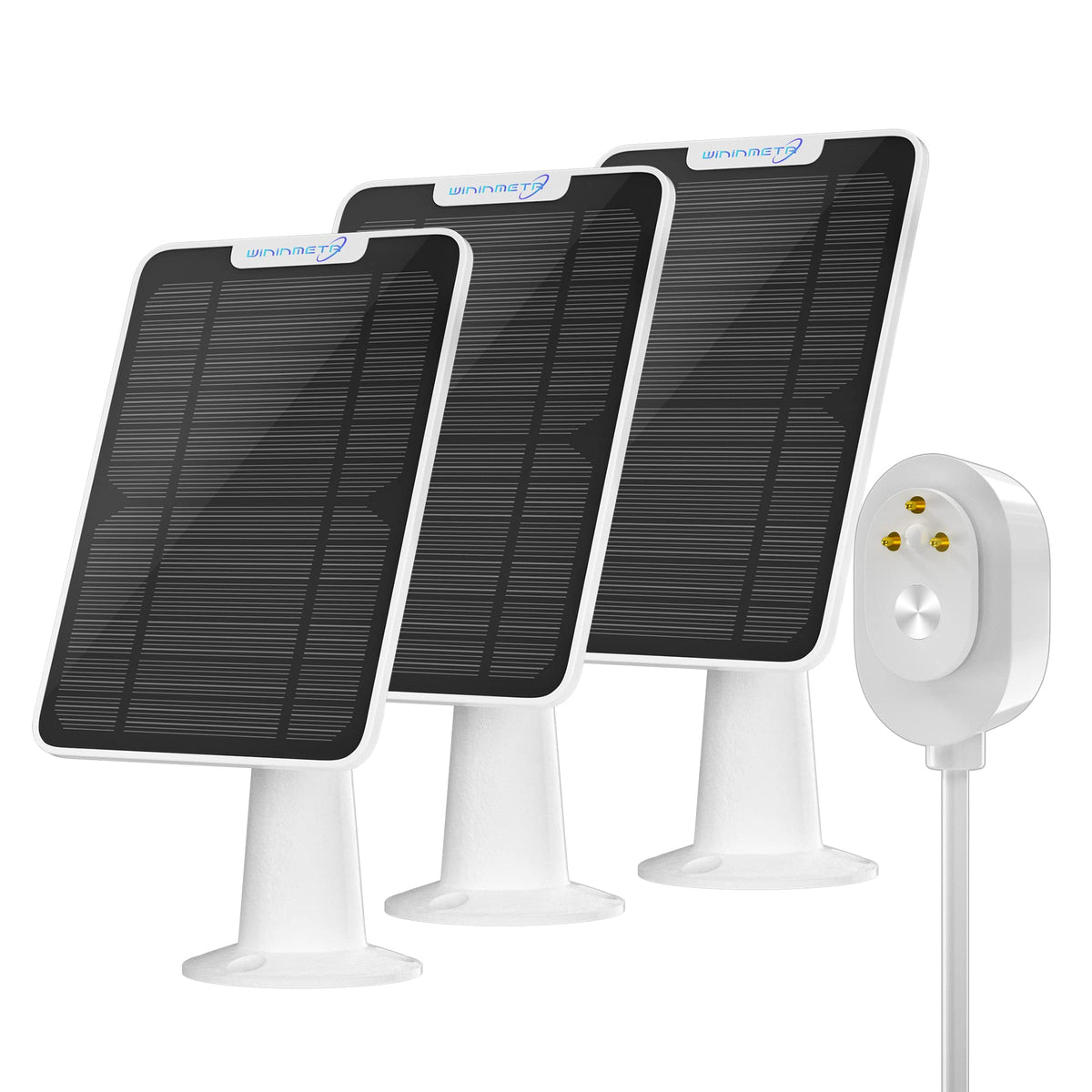 WININMETA panel frontal mostrando superficie monocristalina y diseño resistente