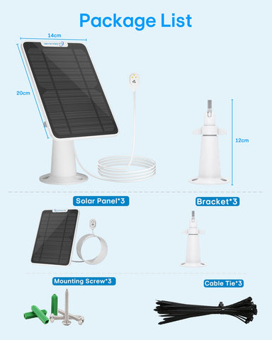 WININMETA paquete completo con tres paneles, soportes y accesorios incluidos