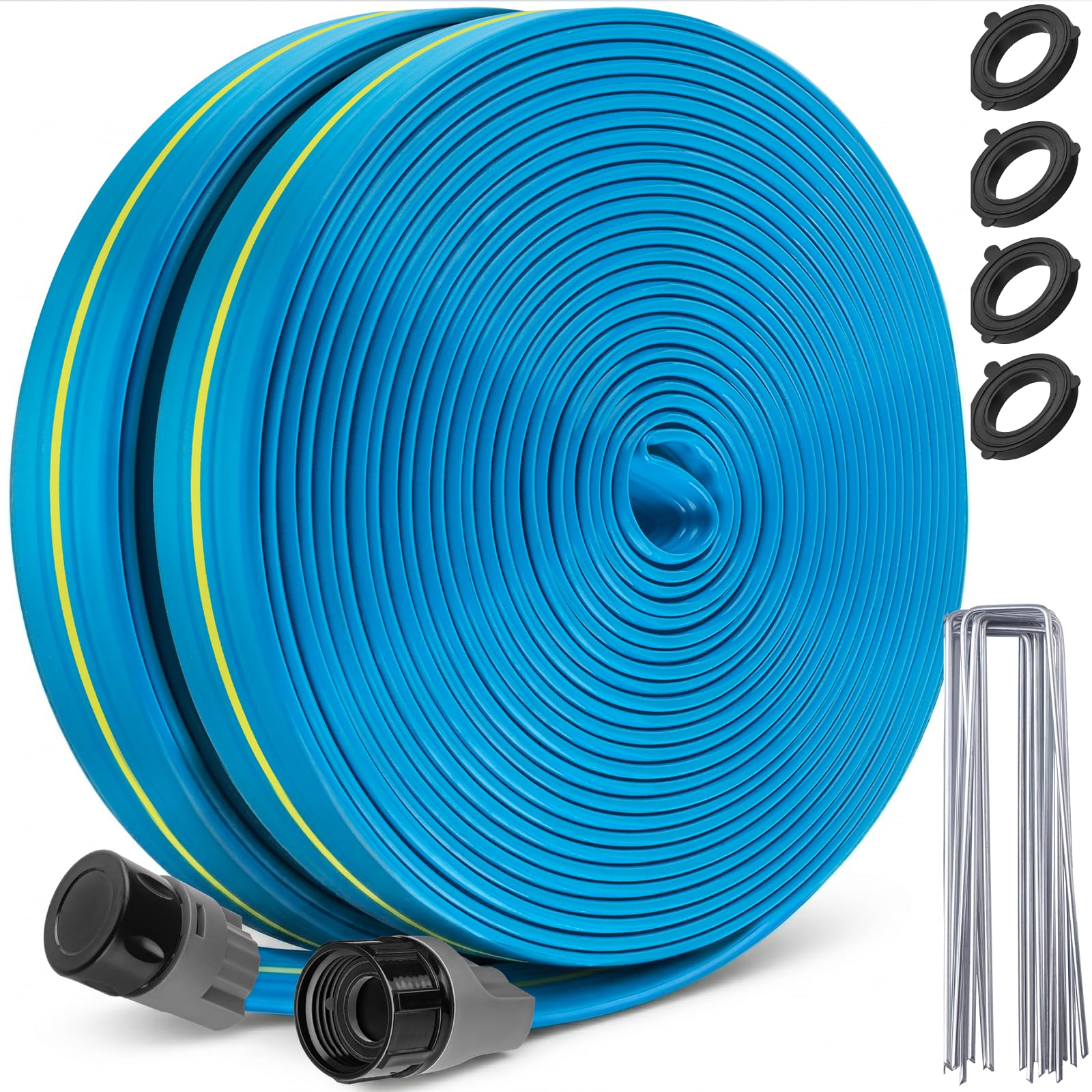 Winisok paquete frontal 50ft x2 mostrando longitud y embalaje, durabilidad asegurada