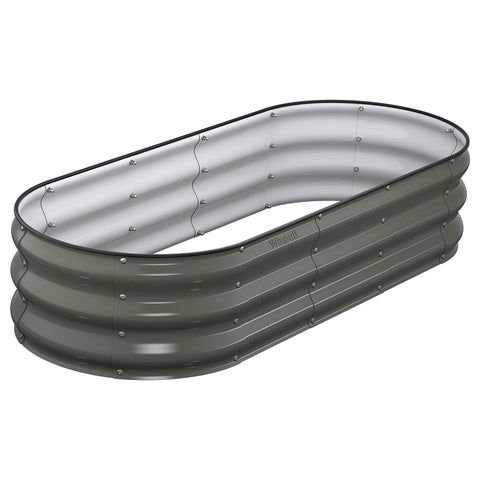 Winpull vista frontal del macetero oval resistente y elegante
