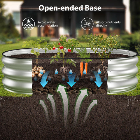 Winpull jardinera plantada con hortalizas mostrando productividad