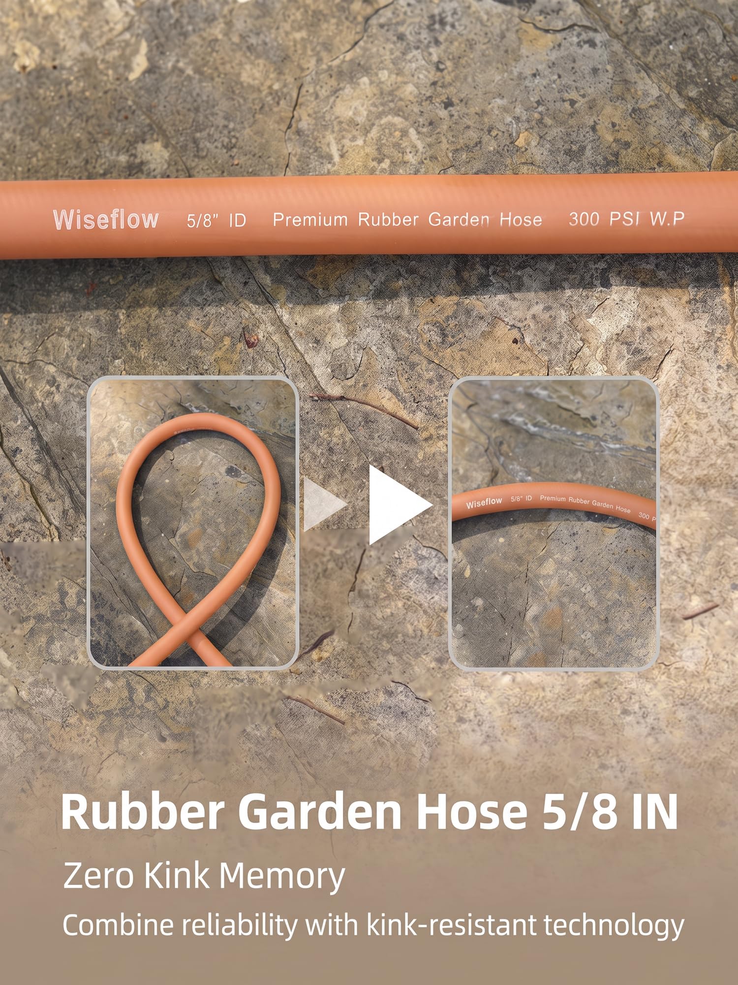Wiseflow comparación de tamaño 50FT mostrando longitud real práctica