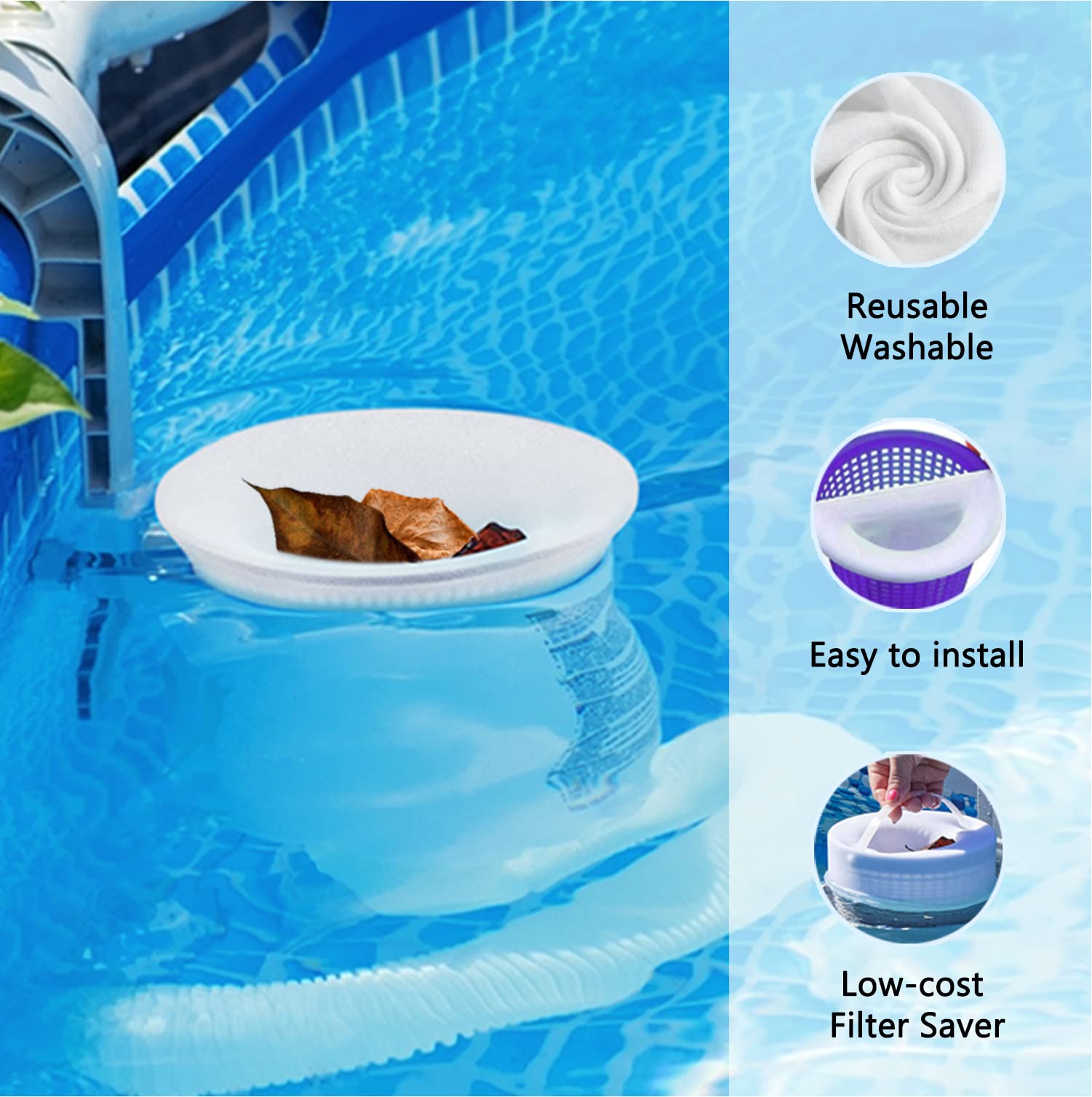WISHDIAM funda usada en un jacuzzi manteniendo el agua limpia