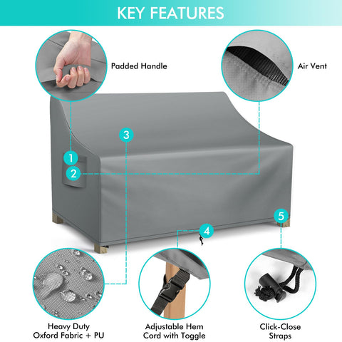 WLEAFJ funda colocada en patio demostrando protección exterior