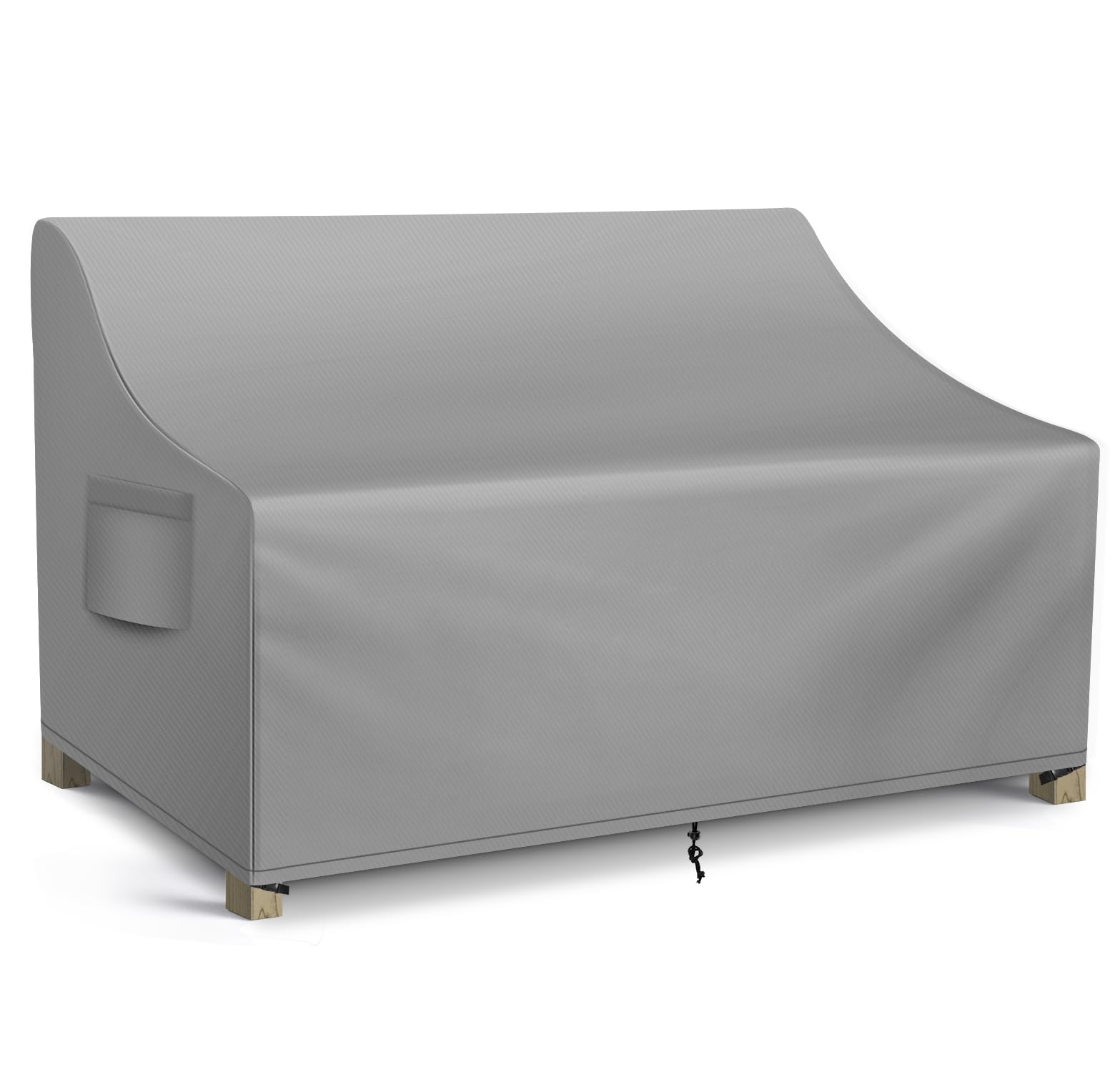 WLEAFJ vista frontal de la funda para sofá loveseat mostrando ajuste y protección