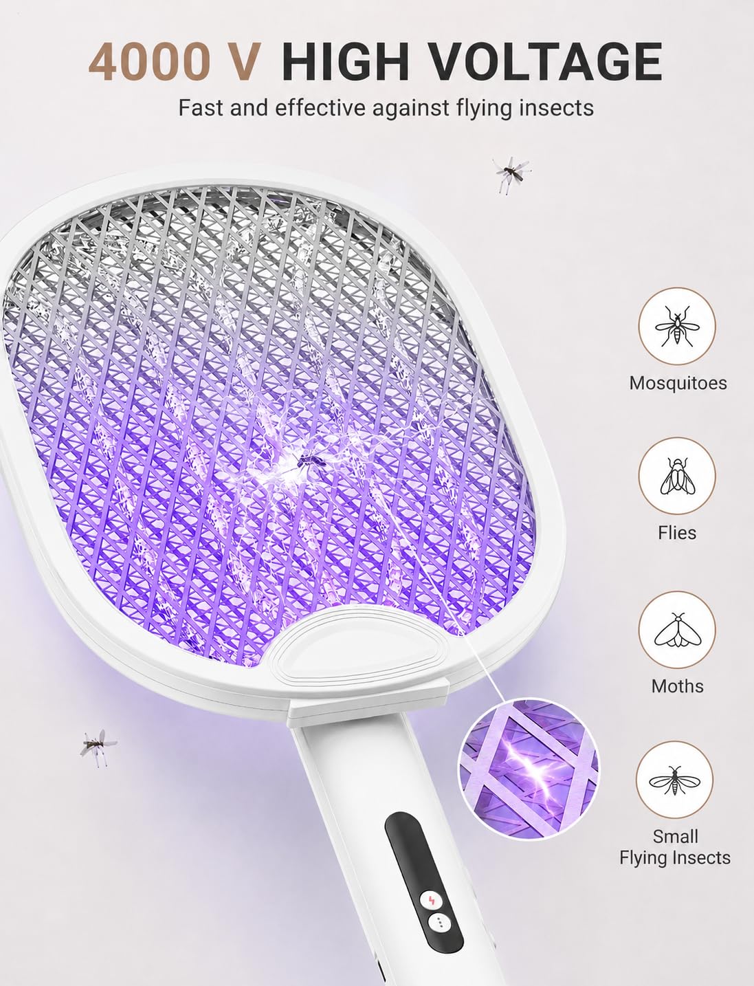WOCVRYY luz azul atrae-insectos para capturar mosquitos eficazmente