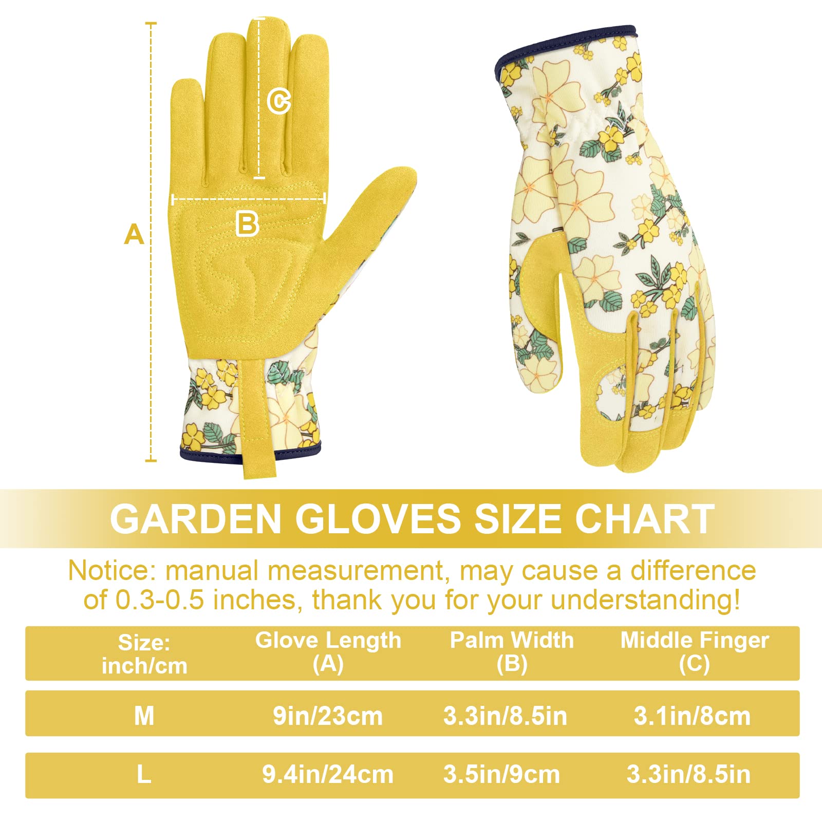 WOHEER guantes en uso cavando en maceta para trabajar con comodidad