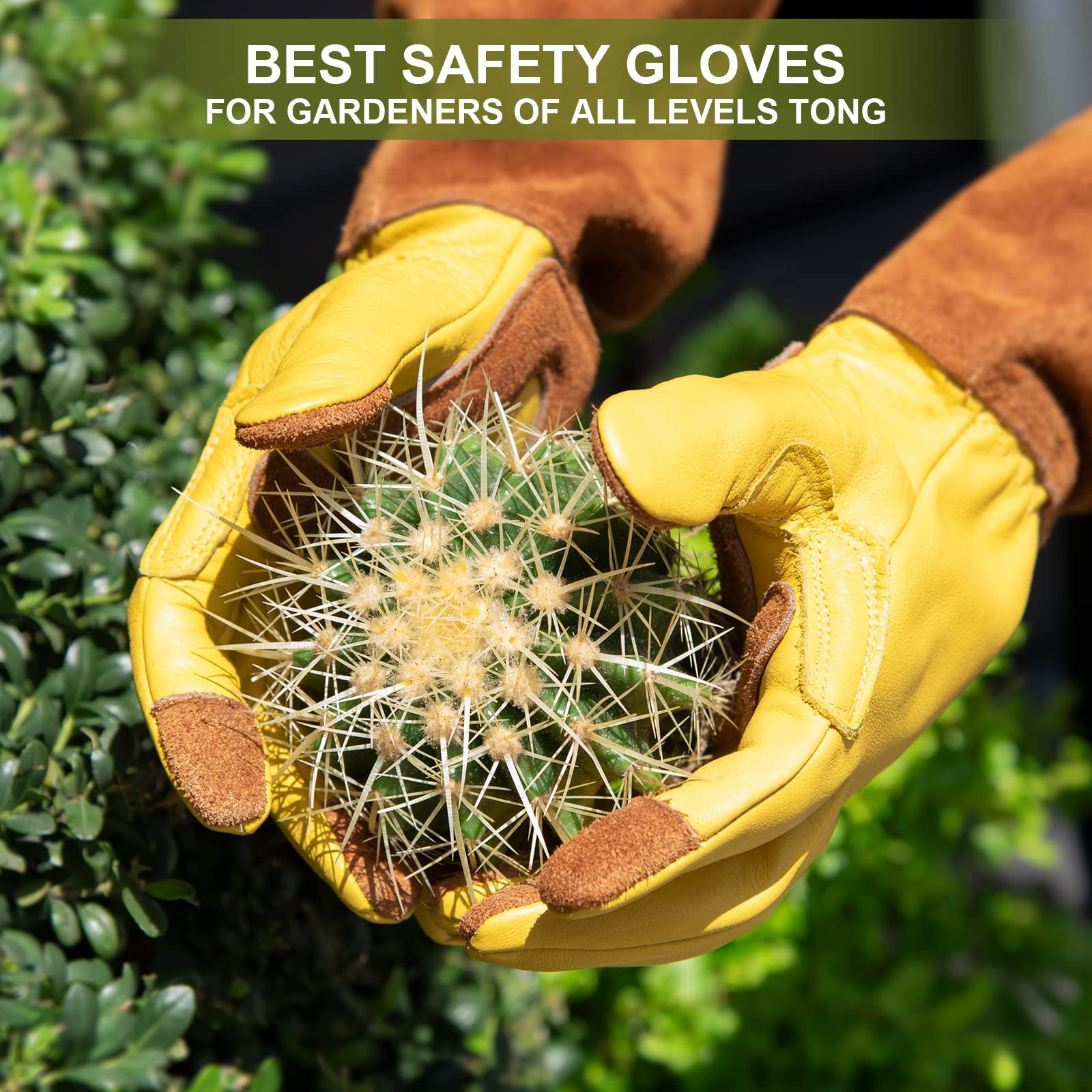 WOHEER guantes en acción podando rosas para protección contra espinas