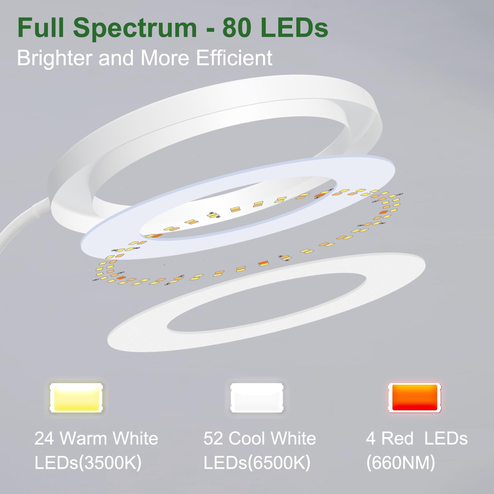 wolezek primer plano de LEDs y difusor mostrando luz uniforme