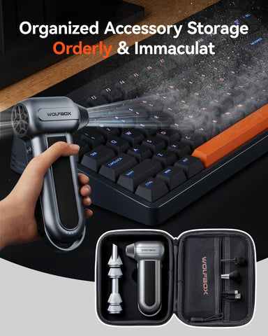 WOLFBOX cremallera sellada resistencia a salpicaduras y polvo