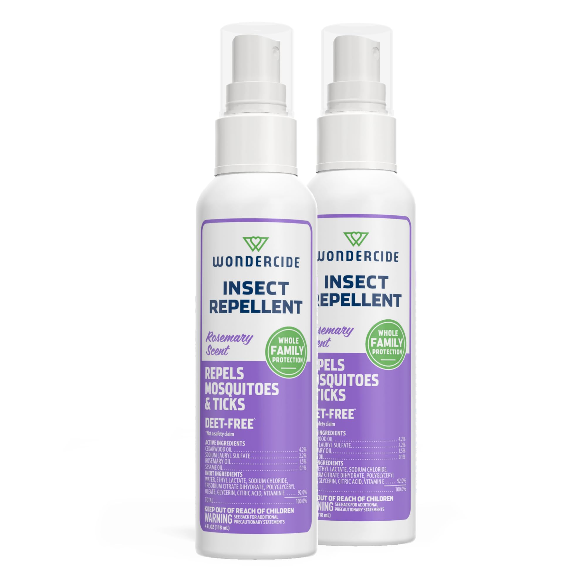 Wondercide frontal pack 2x4 oz muestra protección natural
