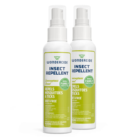 Wondercide vista frontal del pack lemongrass mostrando protección natural