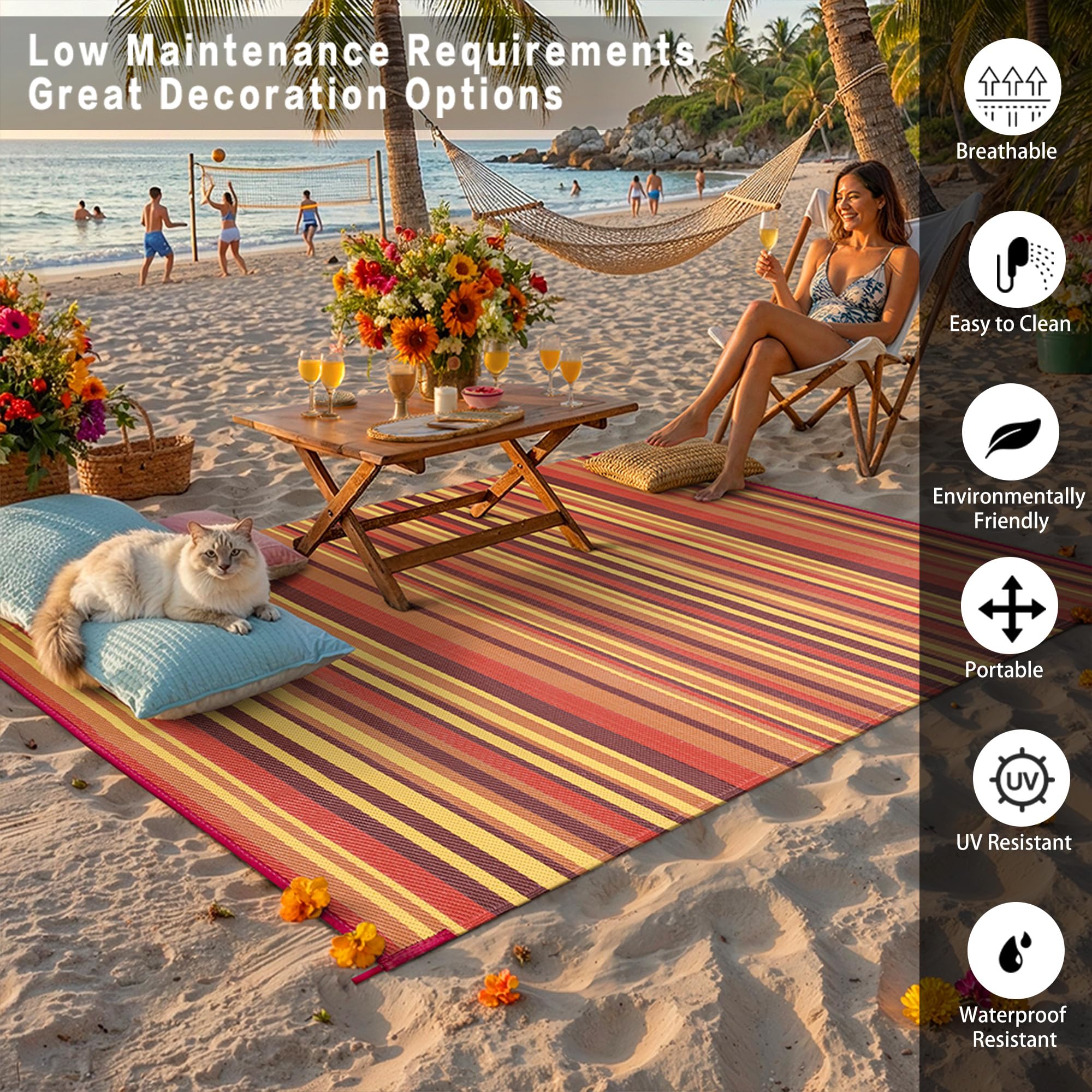 WondRg alfombra plegada lista para transporte y fácil almacenamiento