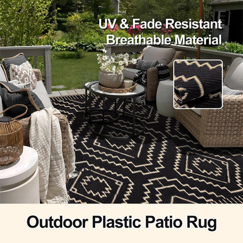 Wonnitar anverso reversible en negro y beige con aspecto elegante