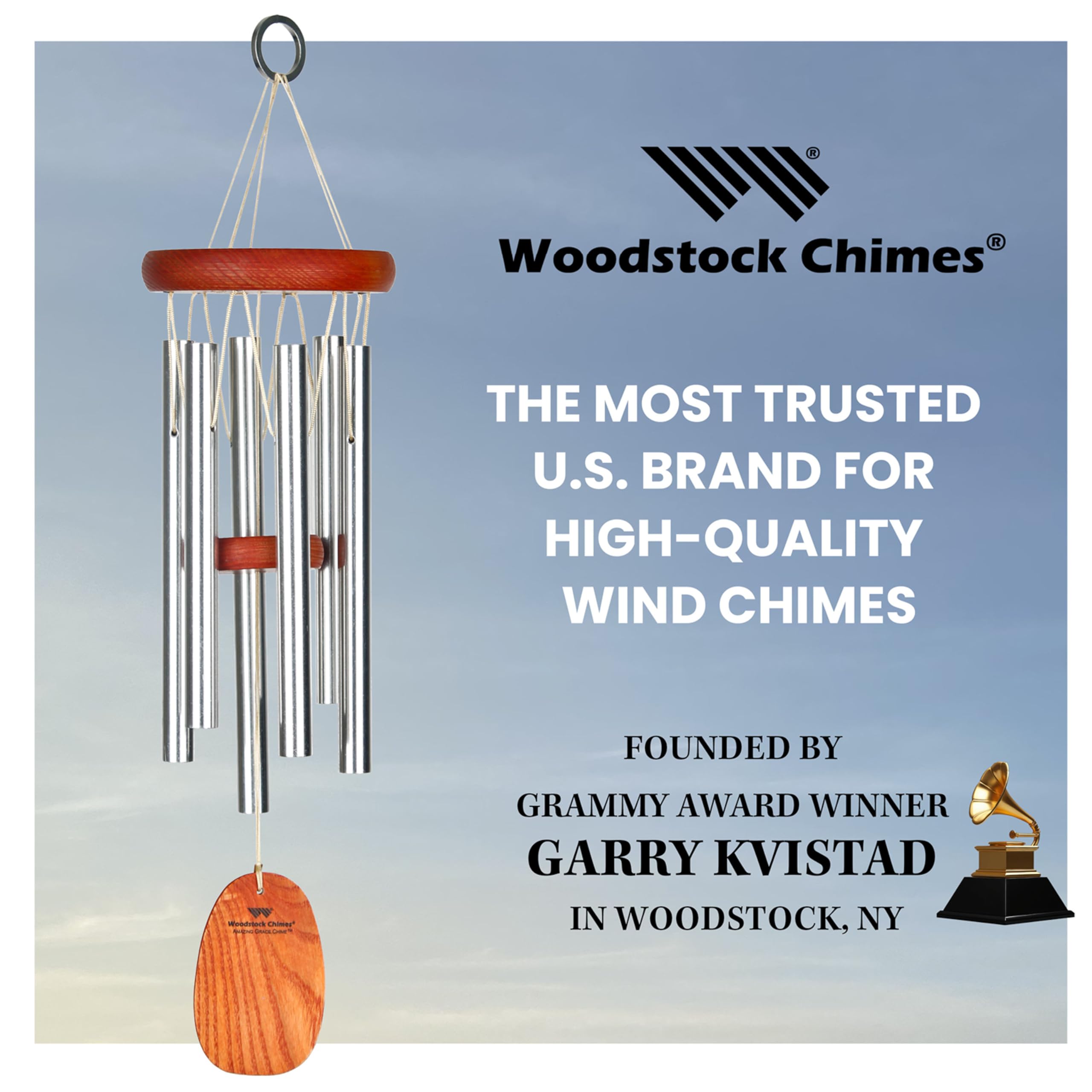 Woodstock Chimes empaquetado listo para regalo conmemorativo