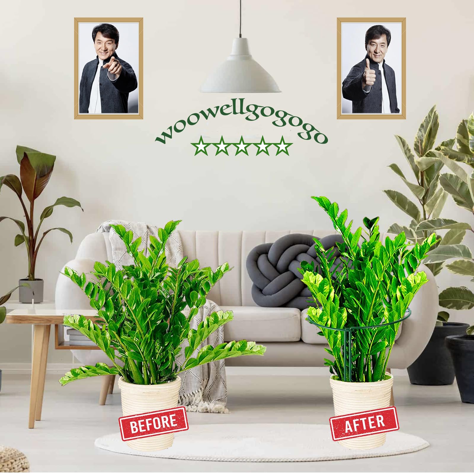 WooWellGoGoGo unión metal enlazada estable para ajuste seguro