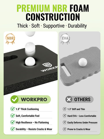 WORKPRO asa integrada para transportar fácilmente las almohadillas entre tareas