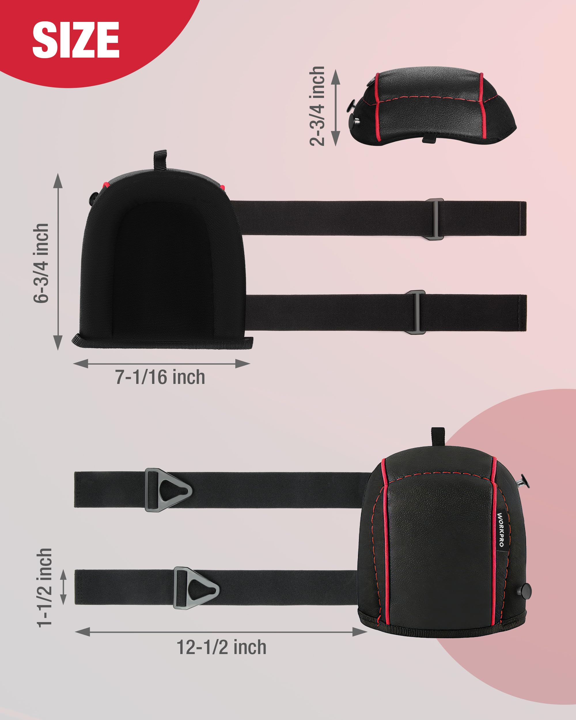 WORKPRO detalle de superficie oxford resistente que protege contra abrasión