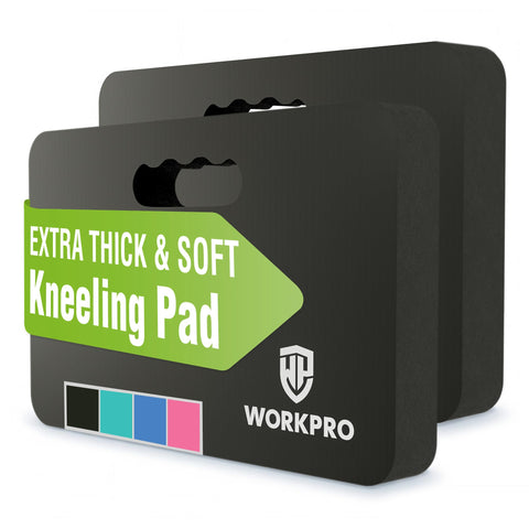 WORKPRO vista frontal del par de almohadillas mostrando tamaño y acabado, comodidad inmediata