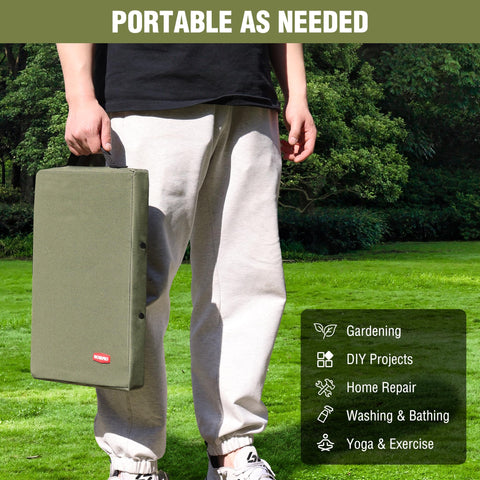 WORKPRO rodillera en ambiente doméstico, soporte estable para tareas del hogar