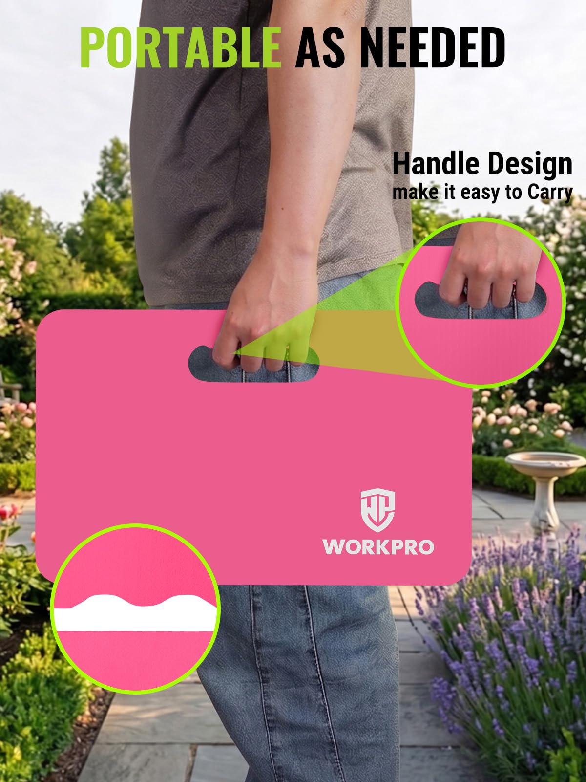 WORKPRO uso en garaje apoyando durante reparaciones y resistiendo aceite