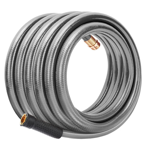 Worth manguera frontal mostrando longitud y color, durable y ligera